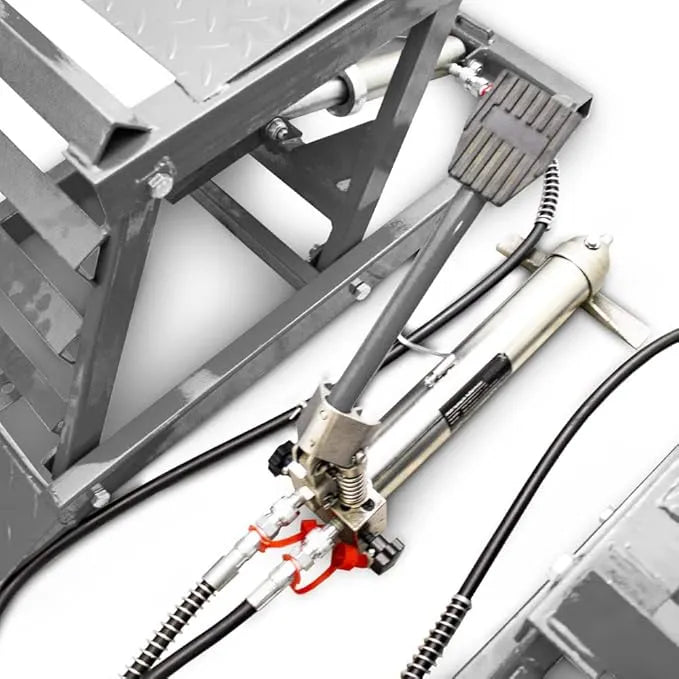 Last Day For Clearance💝80% off!🔥 Hydraulic Underbody Access Car Lift with Ramp