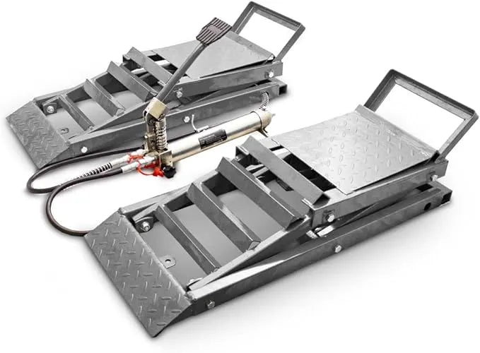 Last Day For Clearance💝80% off!🔥 Hydraulic Underbody Access Car Lift with Ramp