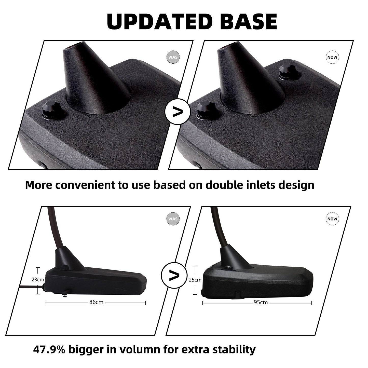 11 Ft Aluminum Offset Patio Cantilever Umbrella with Base