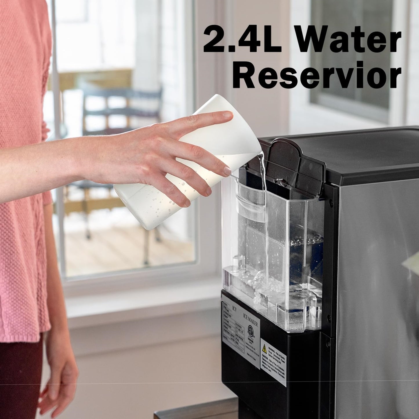Ice Per day Countertop or portable Nugget Ice Maker
