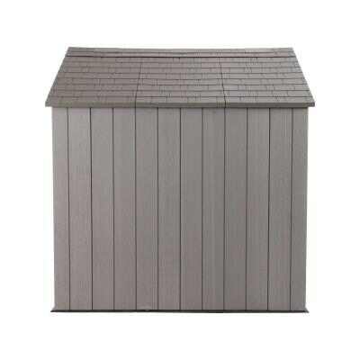 🔥Last Day Special Sale $39.99🔥Heavy-duty resin outdoor shed with lock, double doors and windows, windproof, rainproof and snowproof.