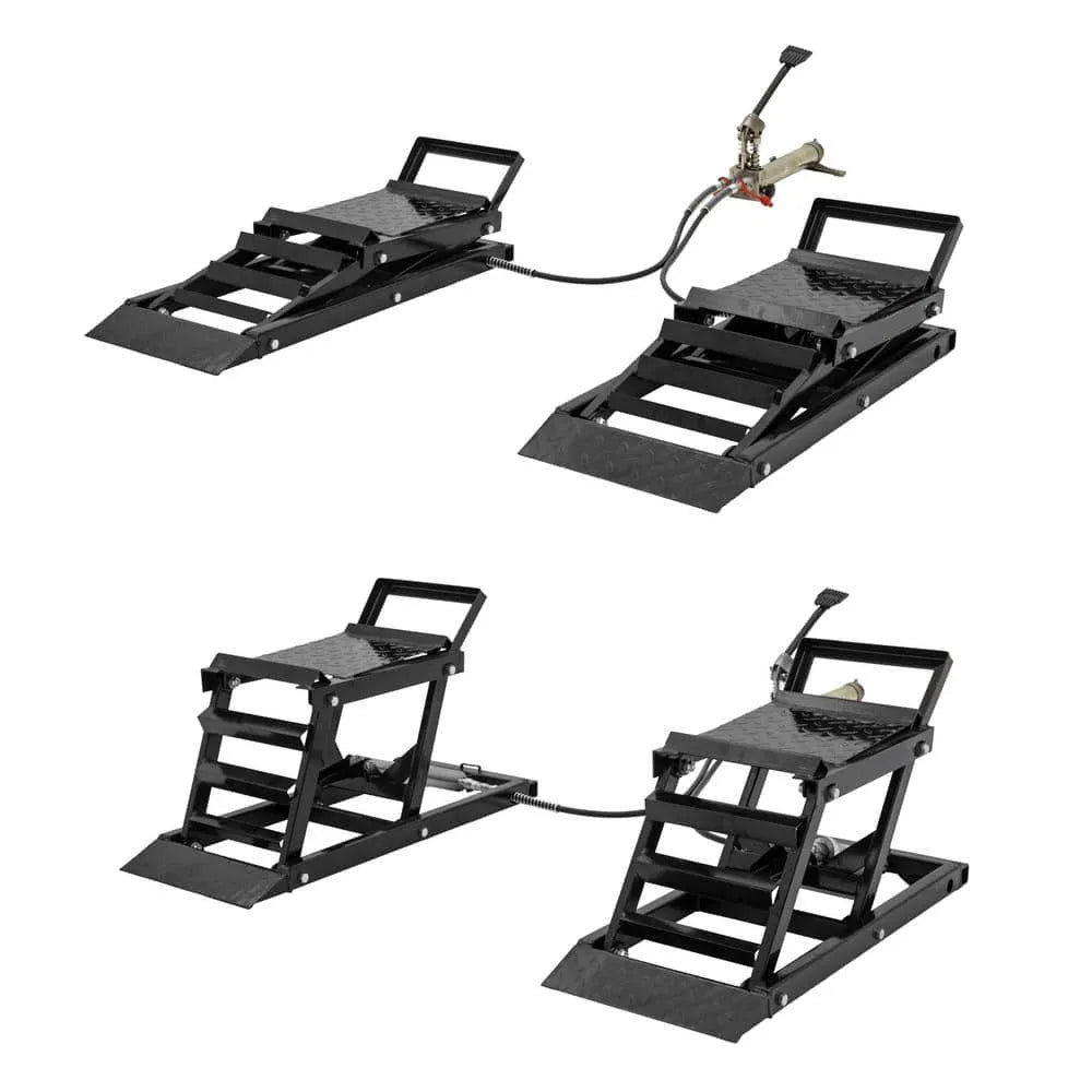 Last Day For Clearance💝80% off!🔥 Hydraulic Underbody Access Car Lift with Ramp