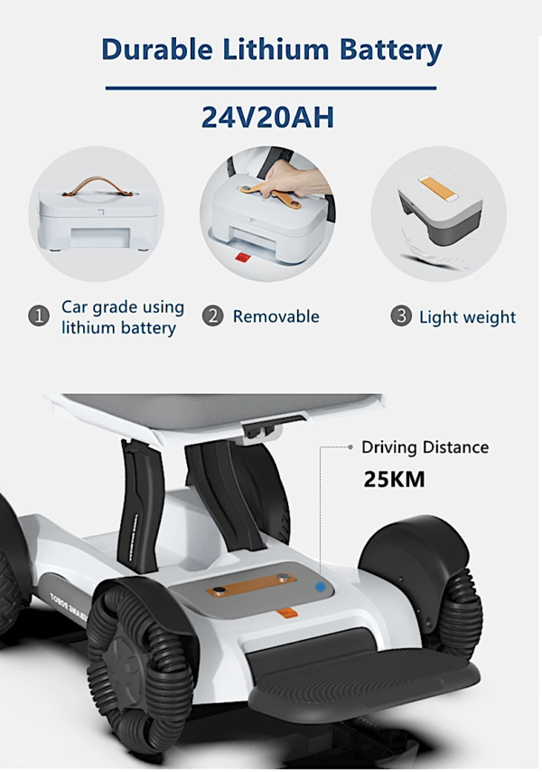 💝 Last Day For Clearance✨-All Terrain Electric wheelchair Scooter Auto Folding with Smart App Control