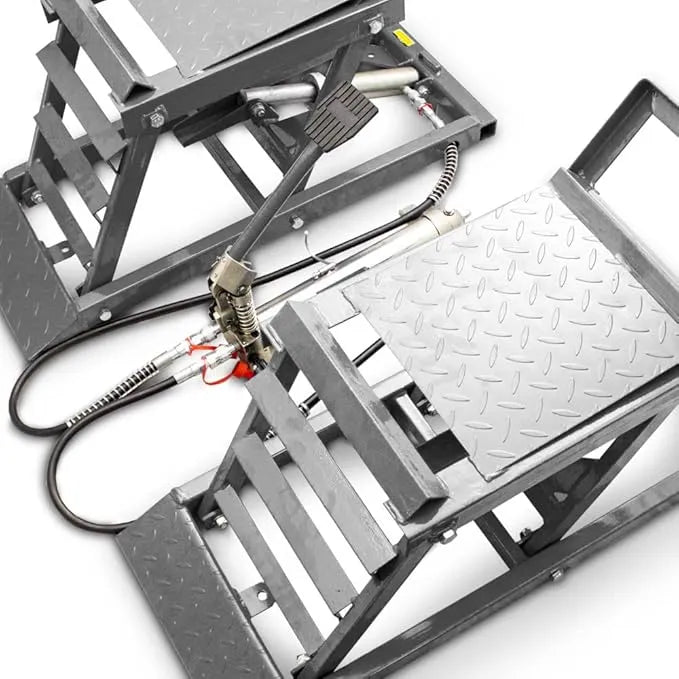 Last Day For Clearance💝80% off!🔥 Hydraulic Underbody Access Car Lift with Ramp