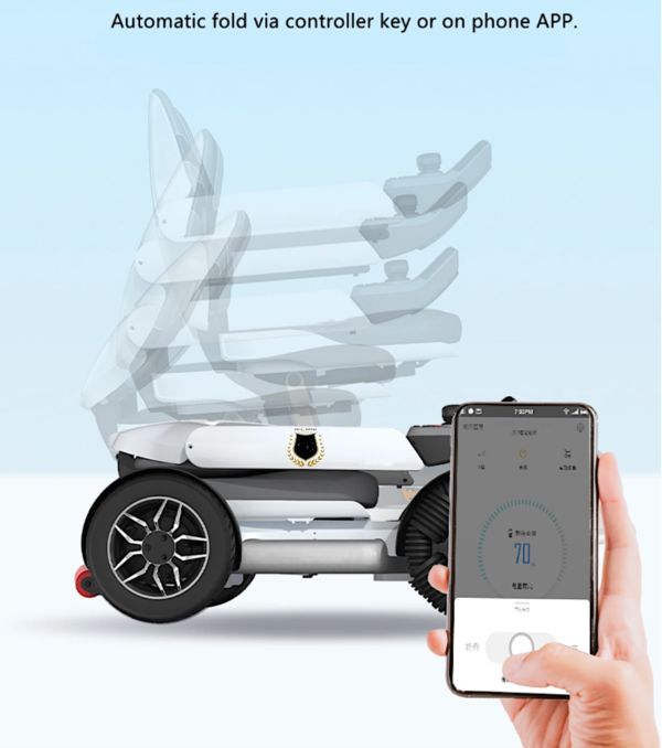 💝 Last Day For Clearance✨-All Terrain Electric wheelchair Scooter Auto Folding with Smart App Control