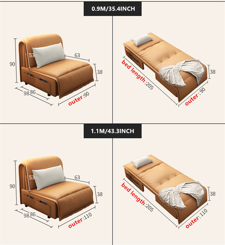 Limited Stock🔥Buy 1 Get 1 Free🎁Remote Controlled Power Sleeper Sofa Bed