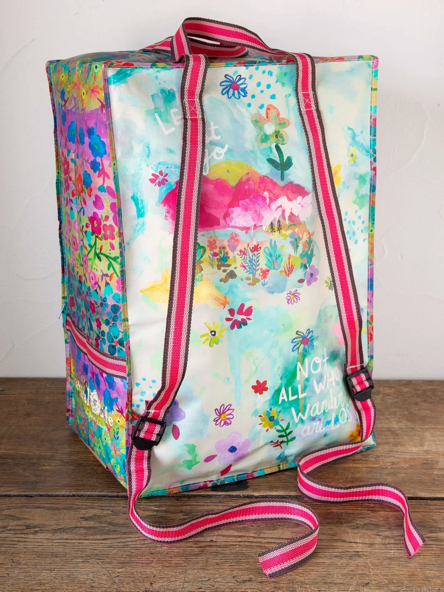 XL Backpack Tote Bag - Let's Just Go