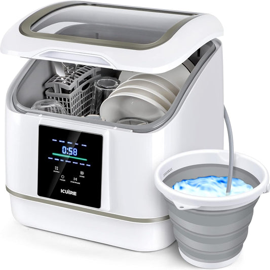 Portable Dishwasher Countertop, No Hookup Needed