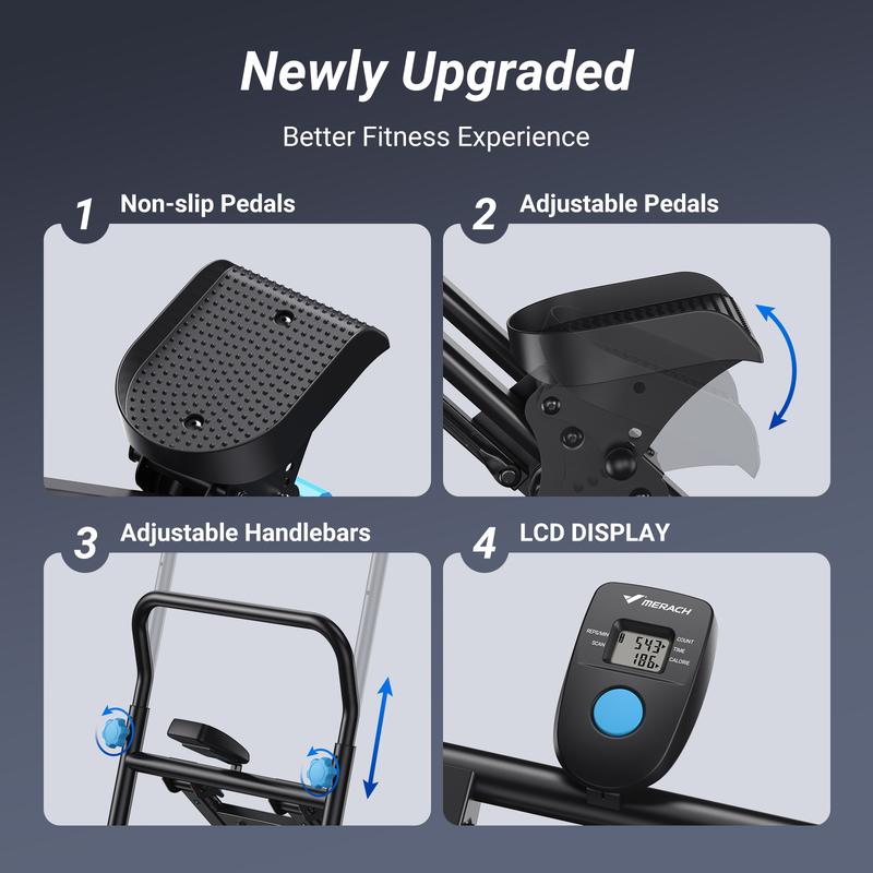 Compact Stair Stepper with Handlebars (300LBS Capacity)