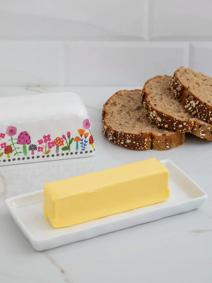 Melamine Butter Dish - Mushroom