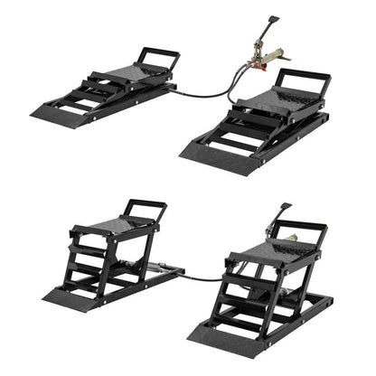 Last Day For Clearance💝80% off!🔥 Hydraulic Underbody Access Car Lift with Ramp