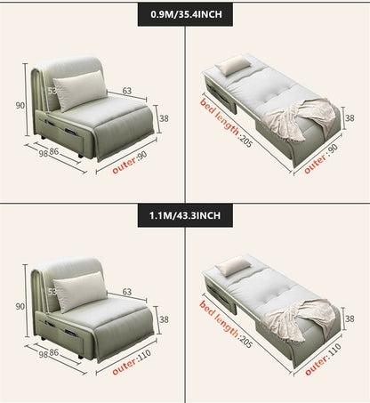 Limited Stock🔥Buy 1 Get 1 Free🎁Remote Controlled Power Sleeper Sofa Bed