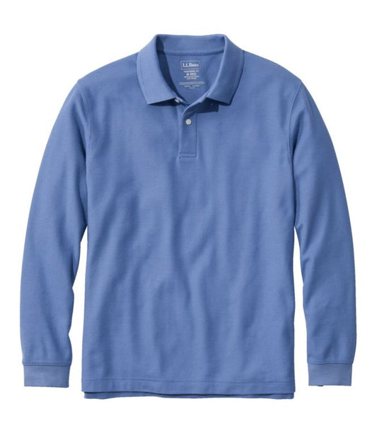 Men's Premium Double L? Polo, Long-Sleeve Without Pocket