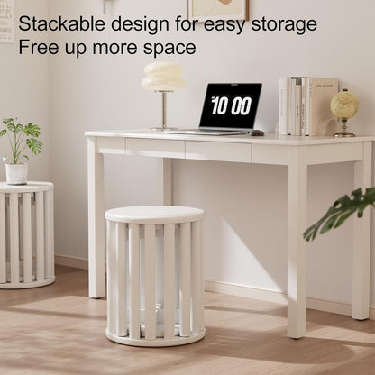 4-in-1 Stackable Wood Stool Set