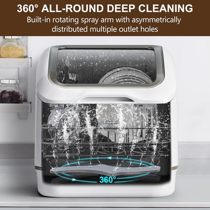 Portable Dishwasher Countertop, No Hookup Needed