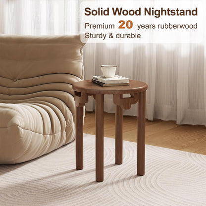 4-in-1 Stackable Wood Stool Set