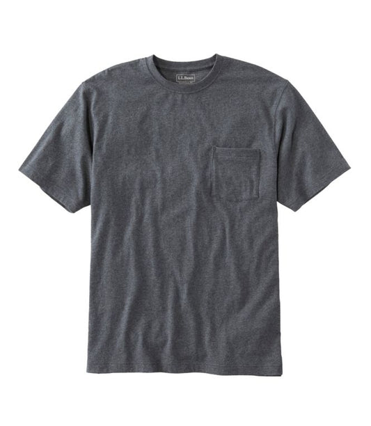 Men's Carefree Unshrinkable Tee with Pocket, Traditional Fit