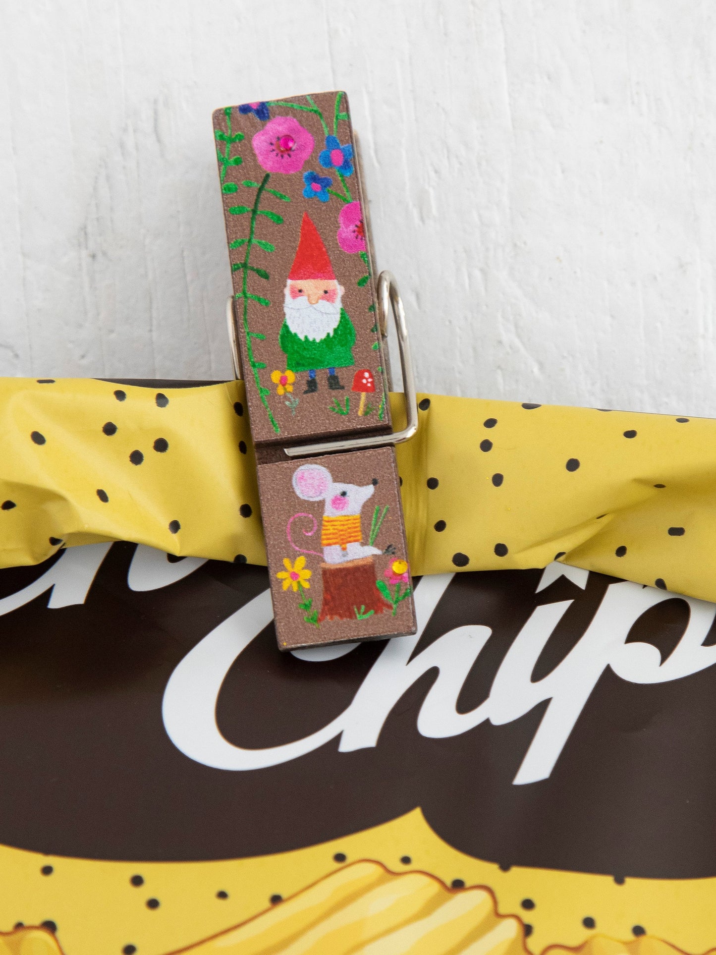 Happy Clips, Set of 4 - Gnome Sweet Gnome