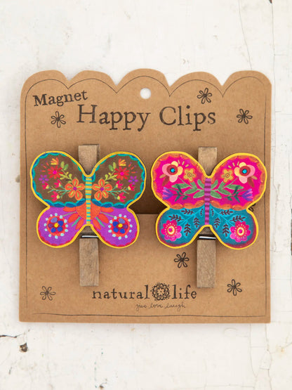 Magnet Happy Clips, Set of 2 - Butterfly