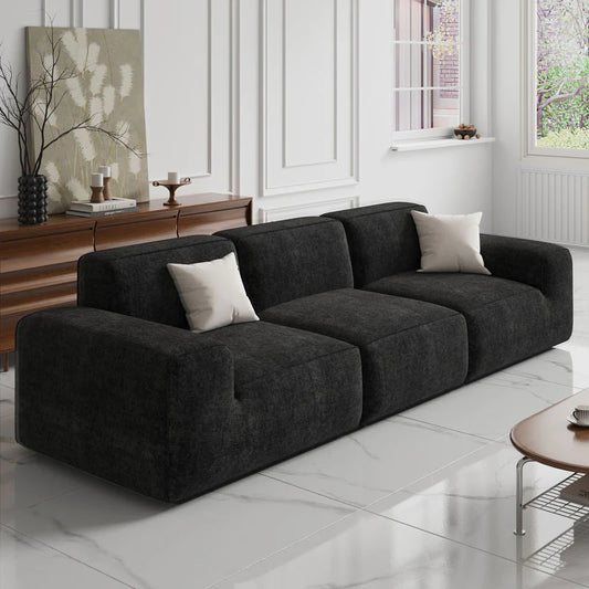 Compressed rolled-up sofa