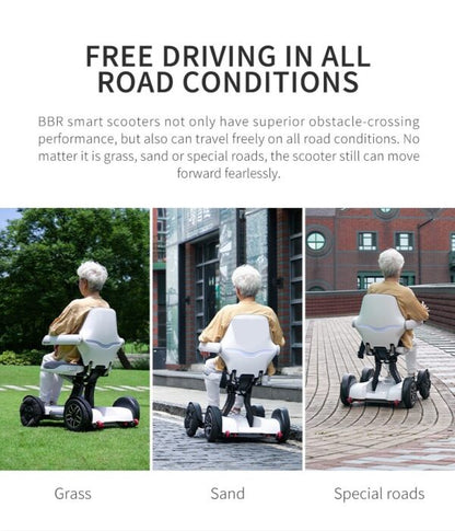 💝 Last Day For Clearance✨-All Terrain Electric wheelchair Scooter Auto Folding with Smart App Control